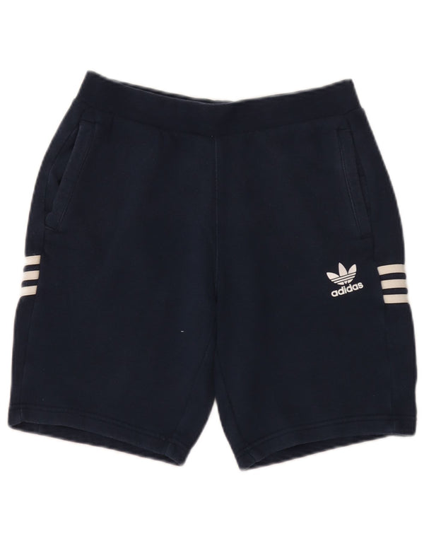 Adidas Boys Sport σορτς 9-10 ετών Navy Blue Cotton