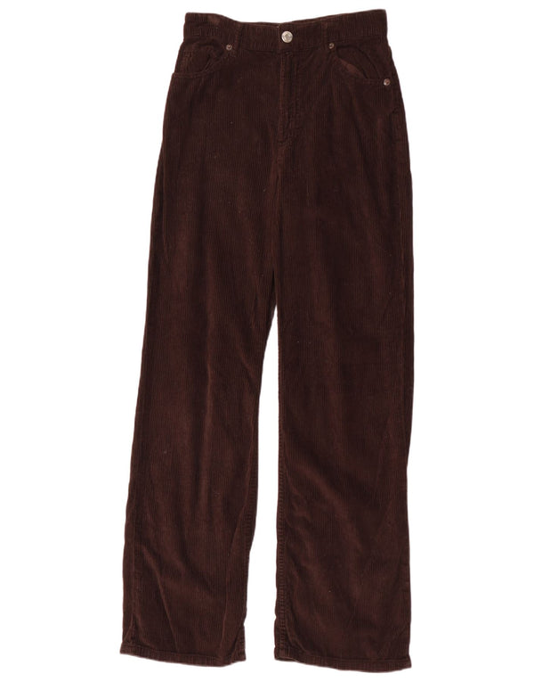 Zara γυναικείο ίσιο κοτλέ παντελόνι EU 38 Small W28 L31 καφέ