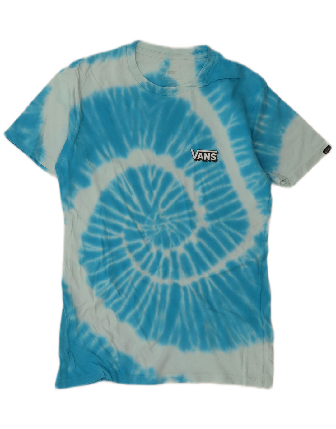 Vans Ανδρικό T-Shirt Top Μικρό Μπλε Γραβάτα Βαμβακερό