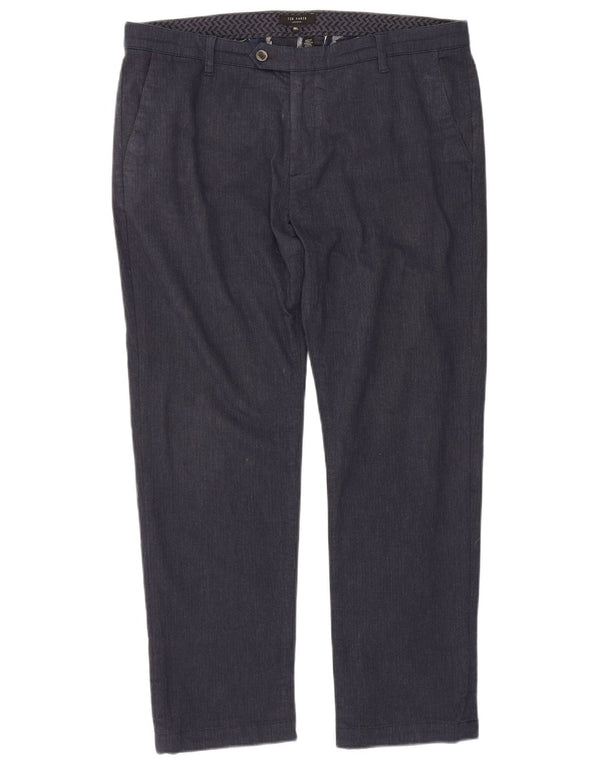 Ted Baker Ανδρικό ίσιο παντελόνι Chino W38 L30 Navy Blue Cotton