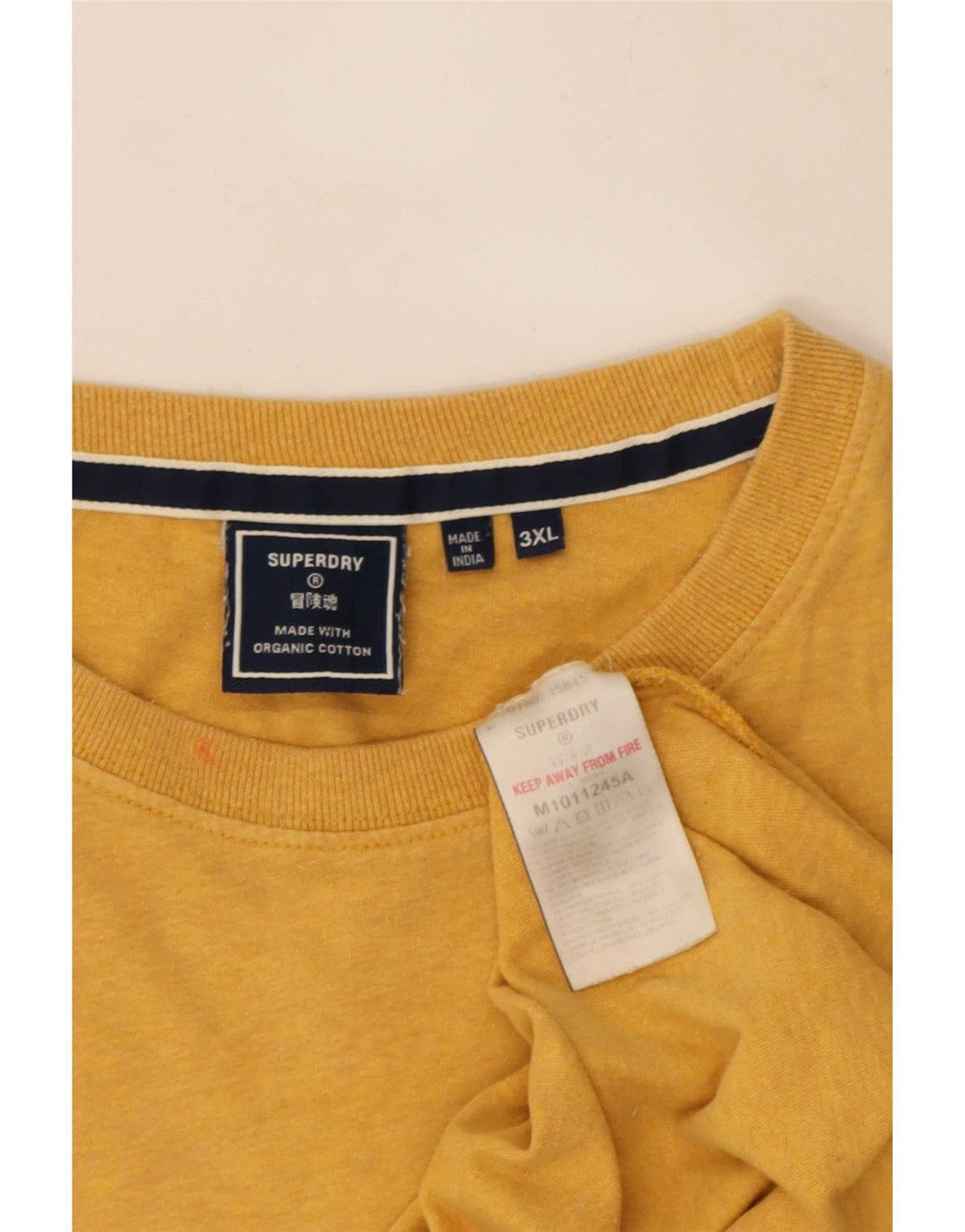 Ανδρικό T-Shirt Top 3XL Superdry, κίτρινο βαμβακερό