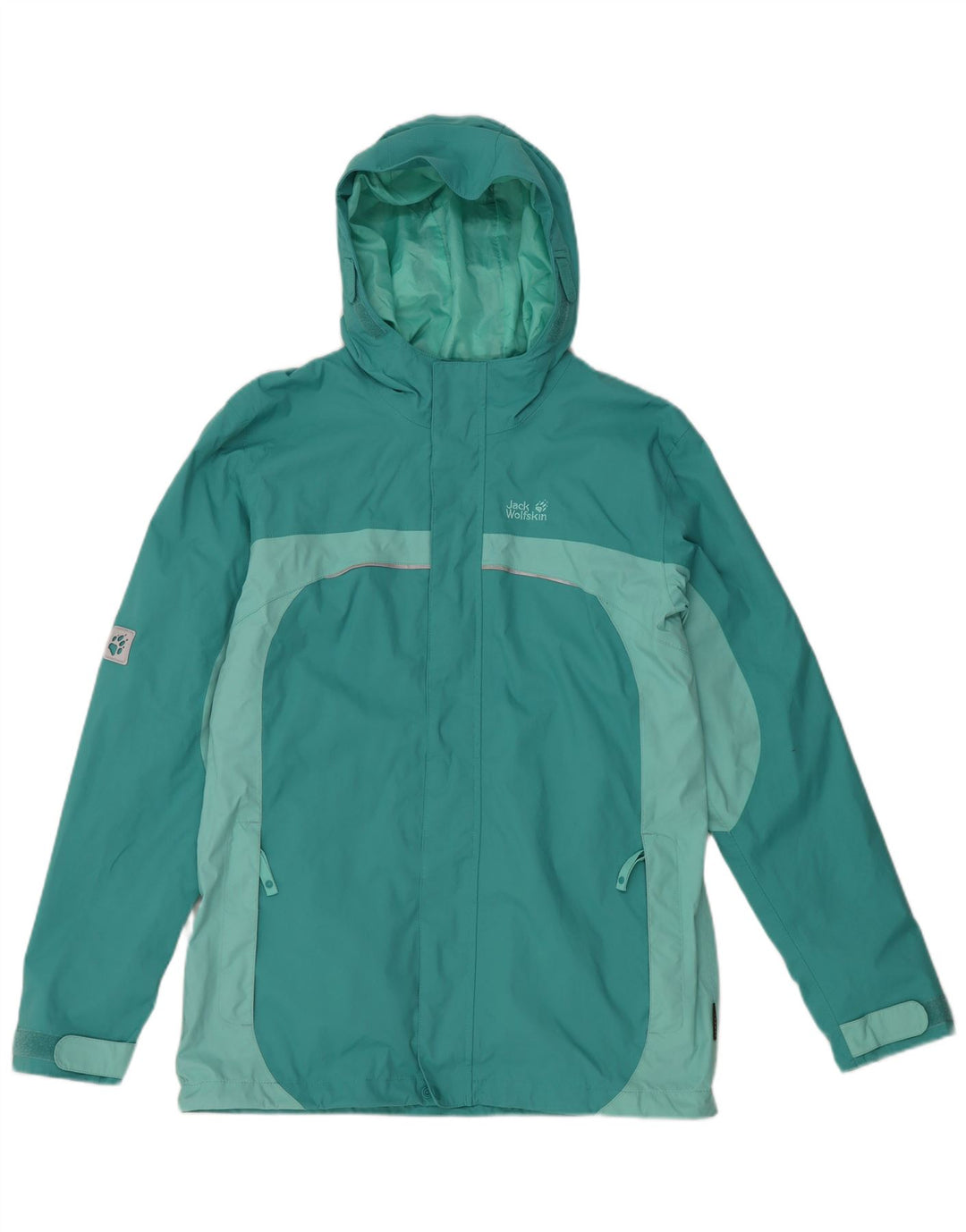 JACK WOLFSKIN Αγόρια αντιανεμικό μπουφάν 13-14 ετών τιρκουάζ χρώματος