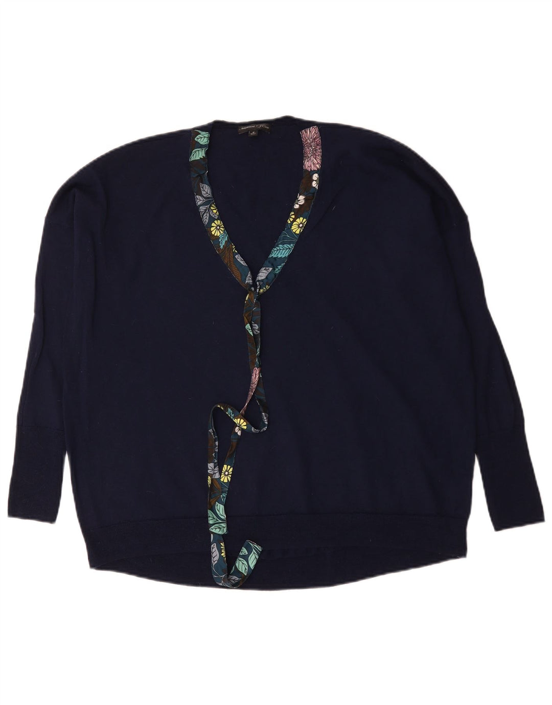 J. Crew Γυναικείο πουλόβερ με λαιμόκοψη μεγάλου μεγέθους UK 14 Medium Navy Blue