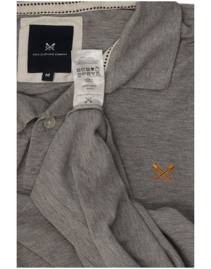 Crew Clothing Ανδρικό πουκάμισο πόλο μεσαίου γκρι βαμβακερό