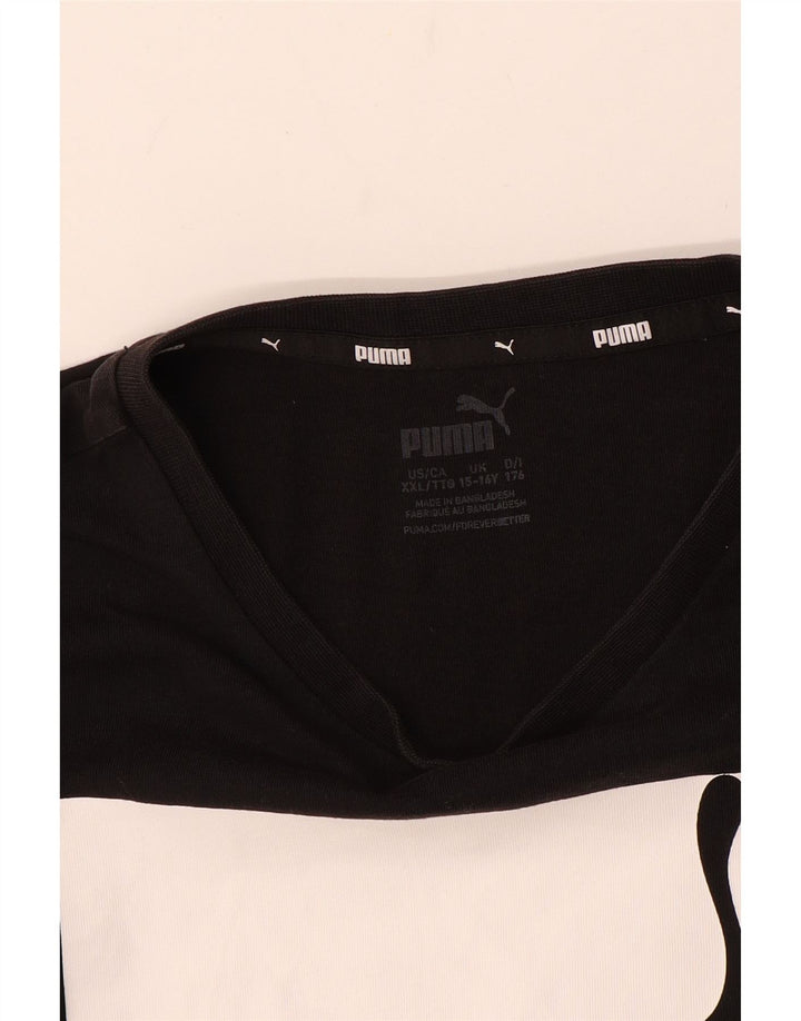 Γραφικό T-Shirt PUMA Boys Top 15-16 ετών Μαύρο