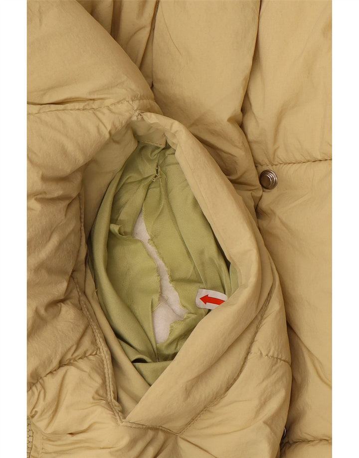 Γυναικείο ζακετάκι ZARA Oversized padded UK 14 Medium Beige Polyester
