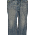 Levi's Womens 570 Distressed Straight Jeans W32 L28 Μπλε βαμβακερό