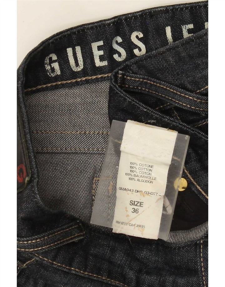 Ανδρικό τζιν ίσιο Guess W36 L33 Μπλε βαμβακερό