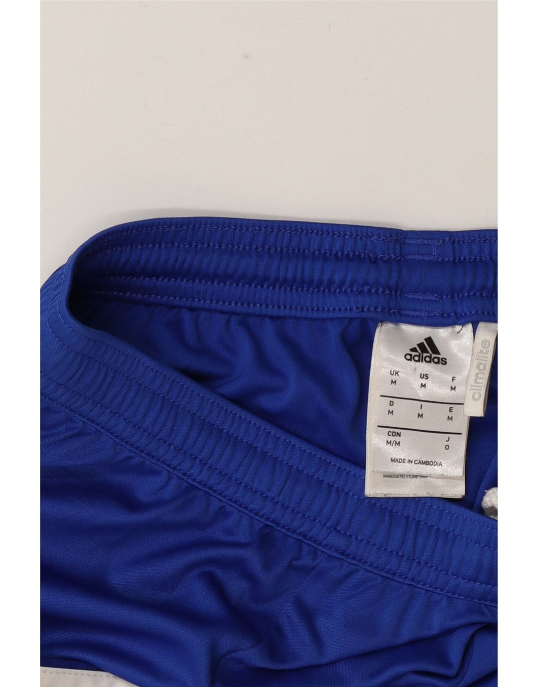 Ανδρικό αθλητικό σορτς Adidas Climalite με μεσαίο μπλε χρώμα πολυεστέρα