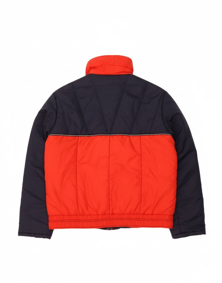 MOSER Mens Padded Jacket IT 50 Large Red Colourblock Polyamide Sports