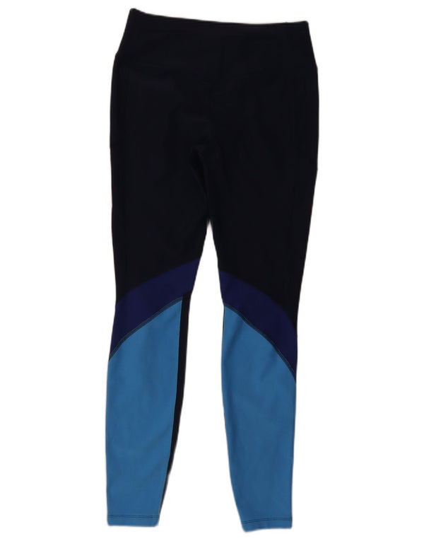 Γυναικεία κολάν Nike Dri Fit UK 12 Medium Navy Blue Colourblock