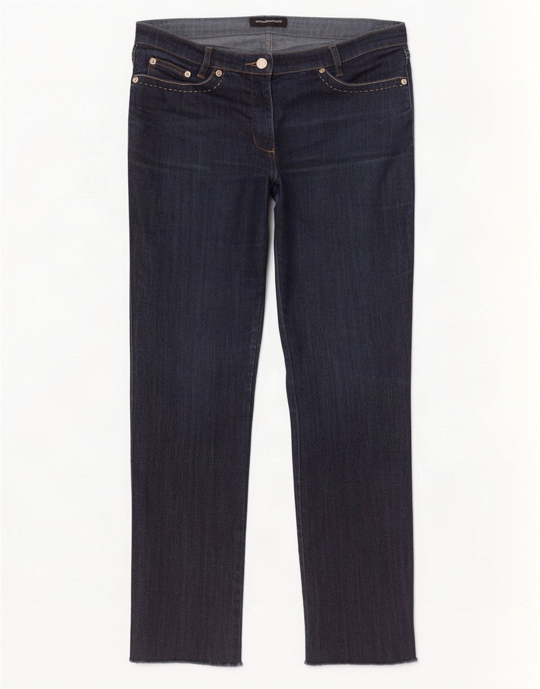 Roccobarocco Γυναικείο ίσιο τζιν W32 L29 Navy Blue Cotton