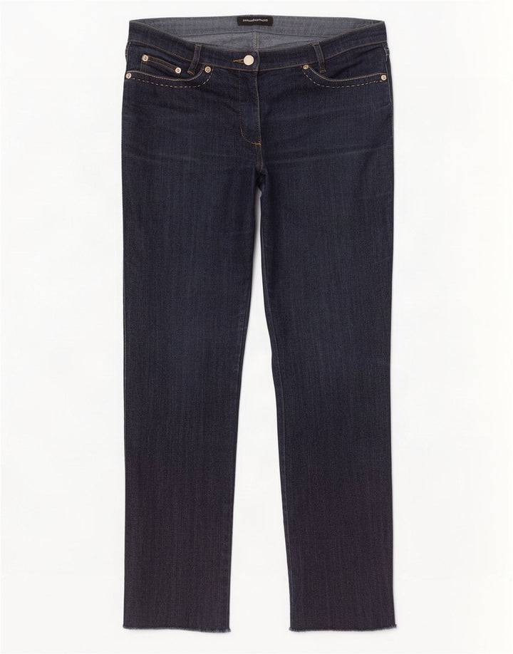 Roccobarocco Γυναικείο ίσιο τζιν W32 L29 Navy Blue Cotton