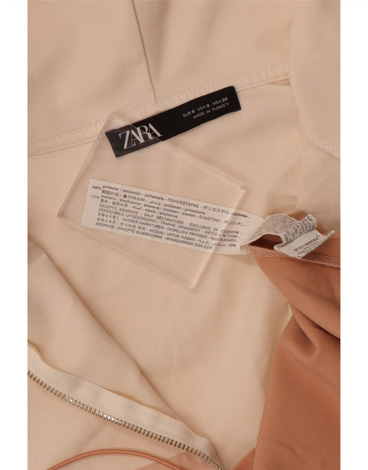 Zara Γυναικείο μπουφάν Anorak με κουκούλα UK 10 Μικρό πολύχρωμο μπλοκ χρώματος