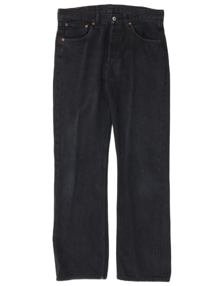 LEVI'S Ανδρικό τζιν 501 ίσιο W32 L32 Navy Blue Cotton