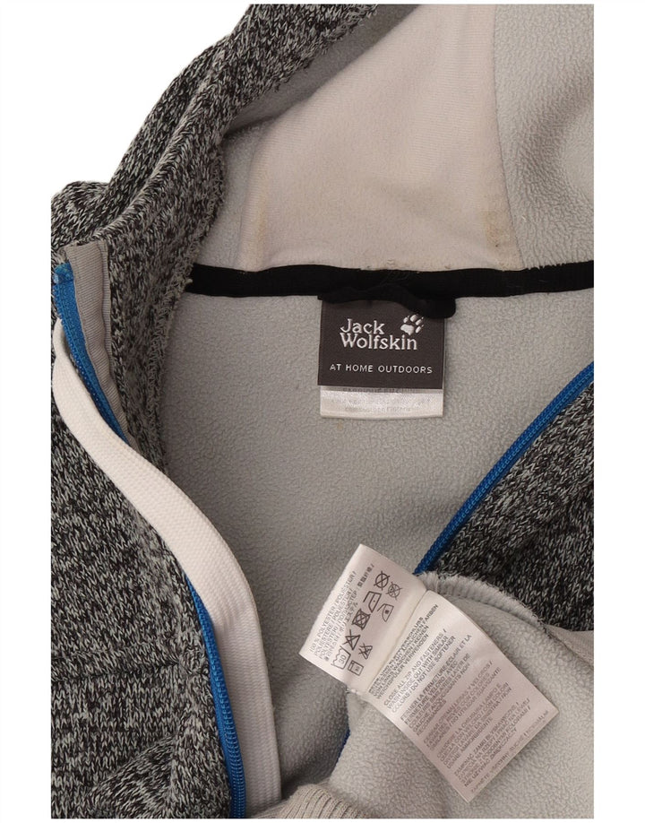 Ανδρικό πουλόβερ με κουκούλα με φερμουάρ Jack Wolfskin Μεγάλο γκρι πολυεστέρα