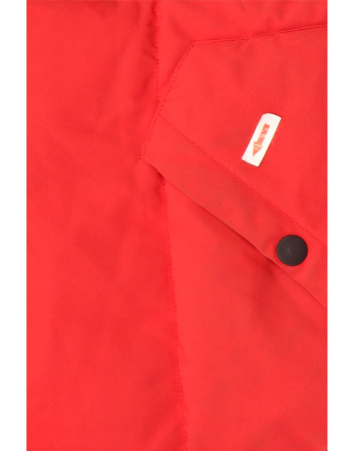 Ανδρικό μπουφάν με κουκούλα Marks & Spencer UK 38 Medium Red Colourblock