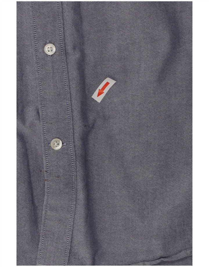 TIMBERLAND Ανδρικό πουκάμισο κανονικής εφαρμογής XL Μπλε βαμβακερό