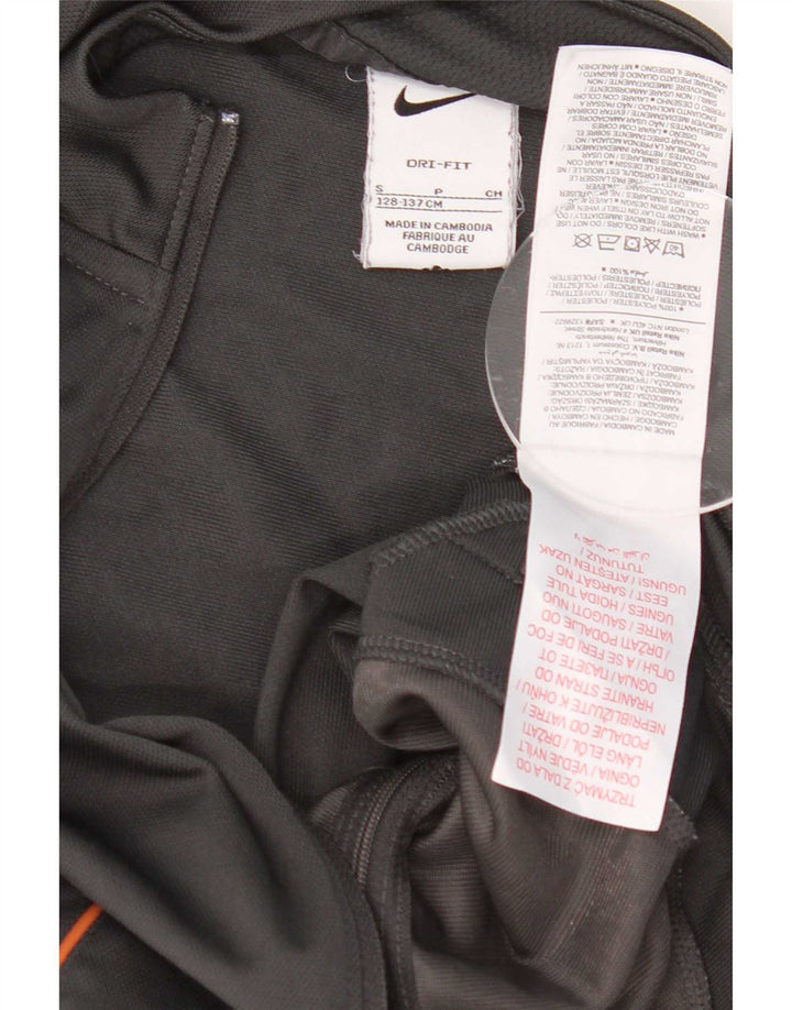 Μπουφάν Nike Boys Dri Fit αθλητική φόρμα 8-9 ετών Small Grey Polyester