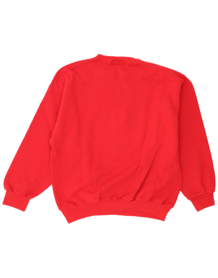 Vintage ανδρικό γραφικό φούτερ Jumper XL Κόκκινο βαμβακερό