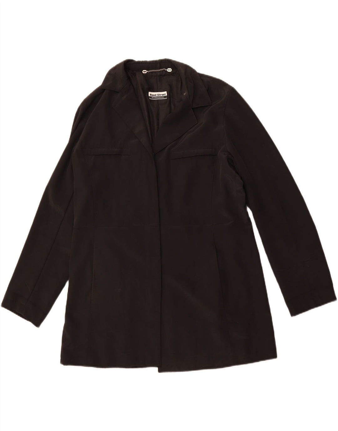 BOND STREET Γυναικείο Longline Blazer Jacket IT 48 XL Μαύρο Πολυεστέρας