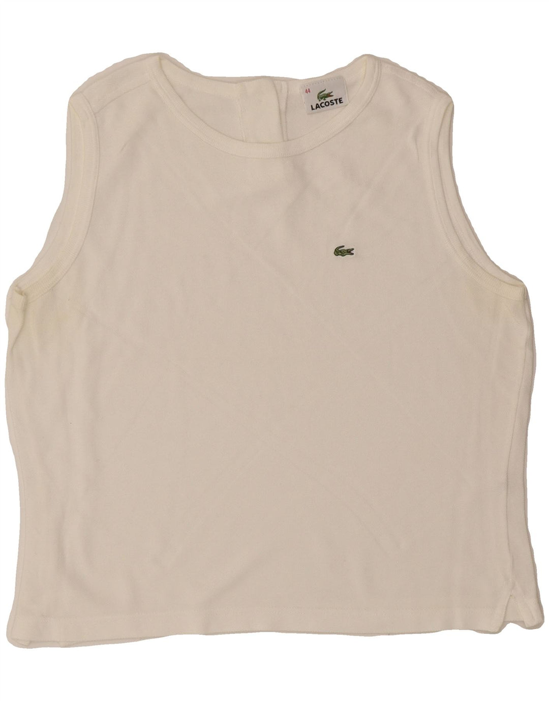 Γυναικείο Γιλέκο LACOSTE Top Size 44 Μεγάλο Λευκό Βαμβακερό