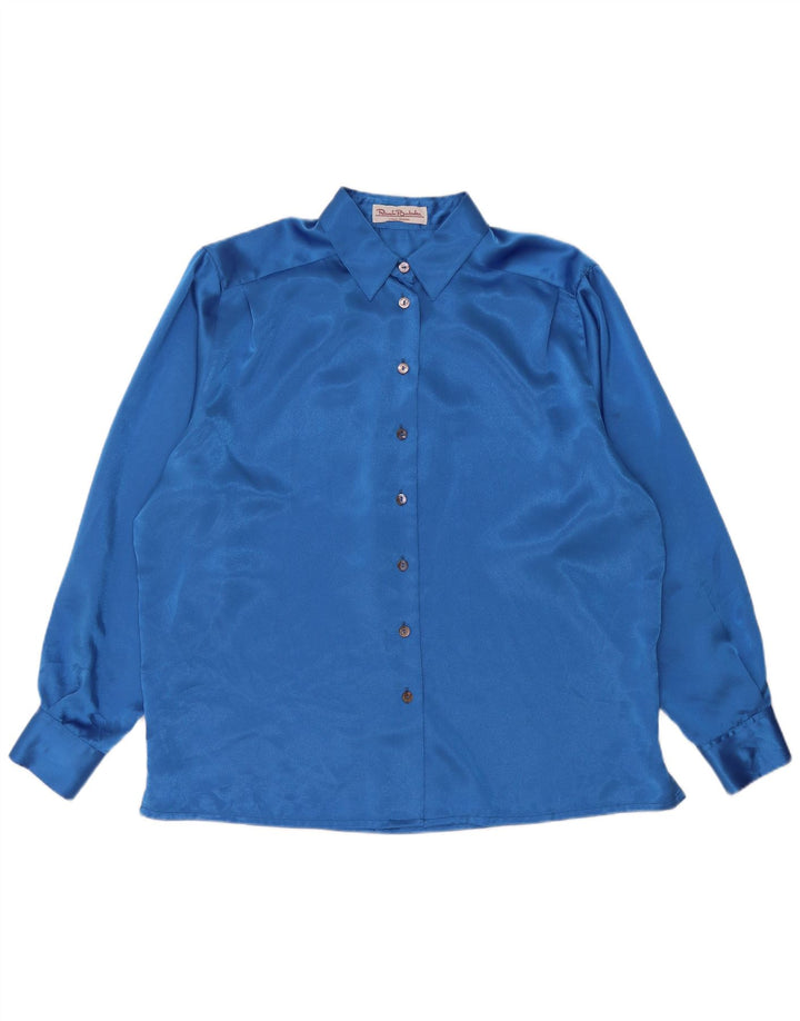 Renato Balestra Γυναικείο πουκάμισο Oversized Μπλούζα IT 50 XL Blue Polyester