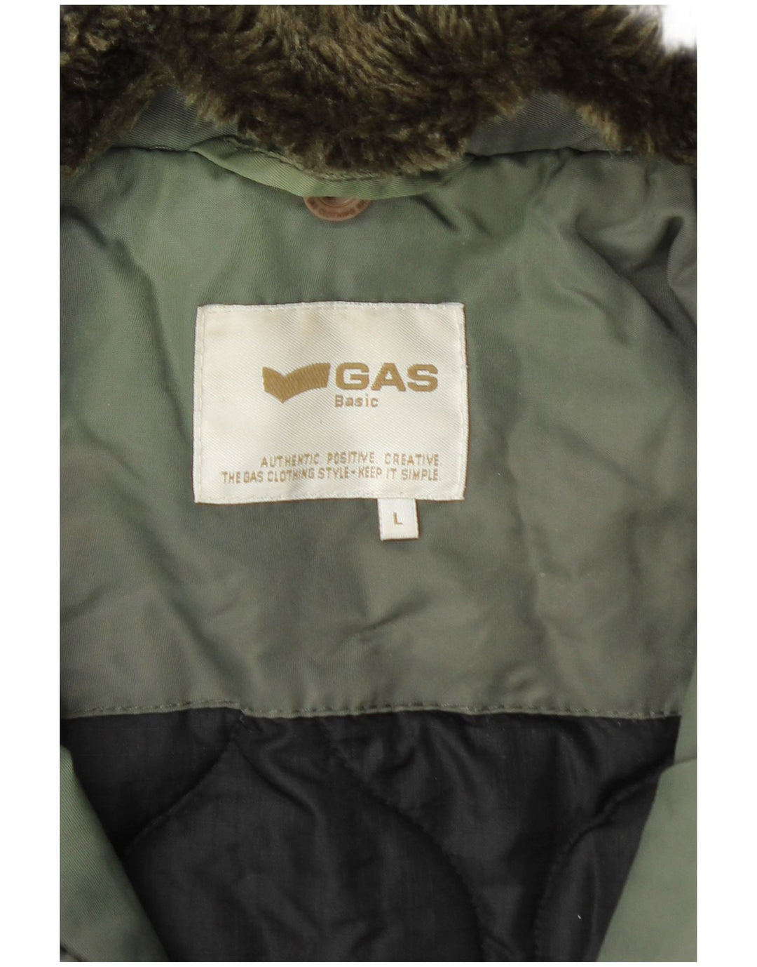 Ανδρικό μπουφάν GAS Bomber UK 16 Large Khaki Polyamide