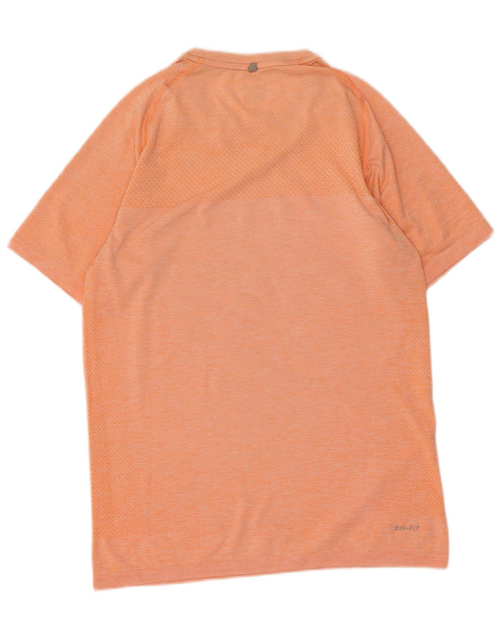 Ανδρικό μπλουζάκι Nike Dri Fit T-Shirt, μικρό πορτοκαλί ριγέ