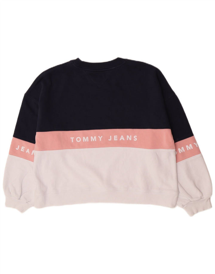 Γυναικεία φούτερ Tommy Hilfiger Graphic Jumper UK 14 Medium Navy Blue