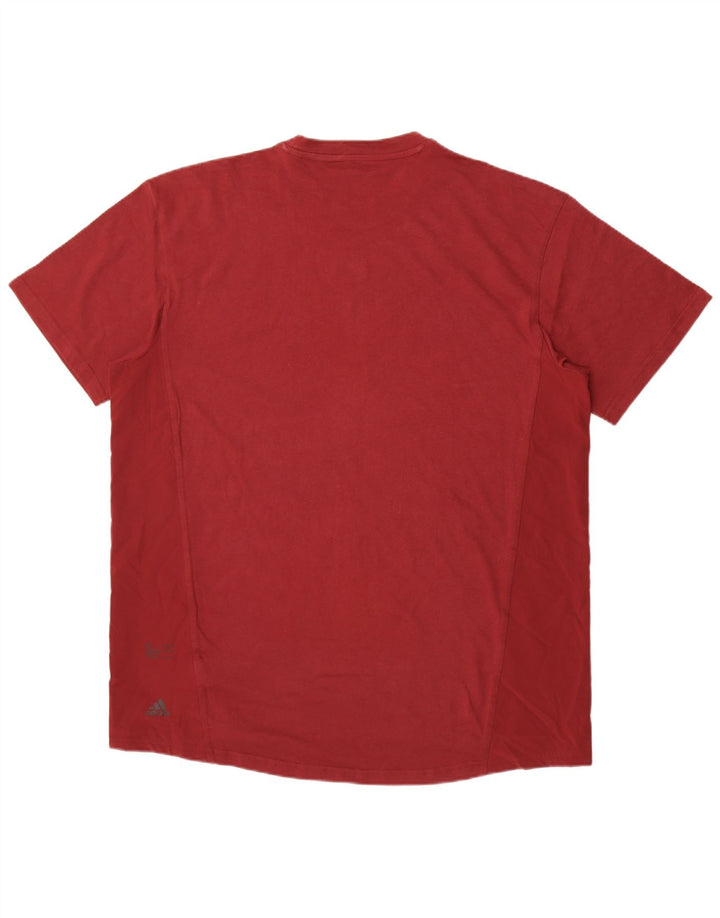 Ανδρικό T-Shirt Adidas Top XL Maroon Cotton