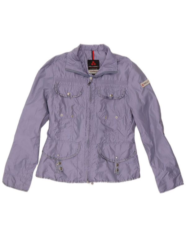 PEUTEREY Γυναικείο Utility Jacket UK 12 Medium Purple Nylon