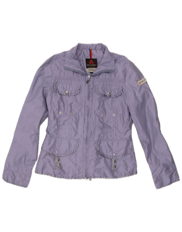 PEUTEREY Γυναικείο Utility Jacket UK 12 Medium Purple Nylon