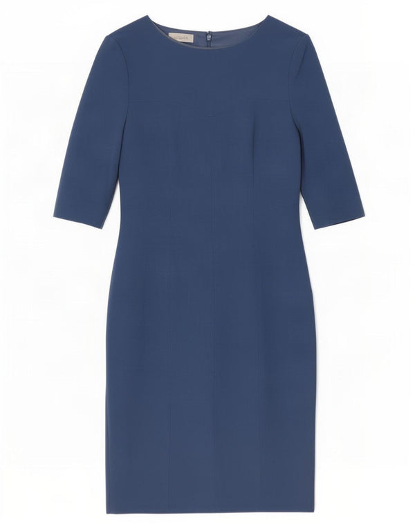 Hobbs Γυναικείο φόρεμα με μανίκια 3/4 UK 10 Small Blue Viscose