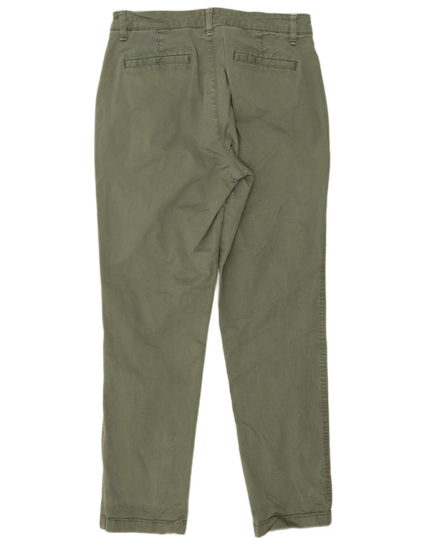 Gap Womens Girlfriend Slim Cropped Trousers US 6 Medium W30 L26 Khaki