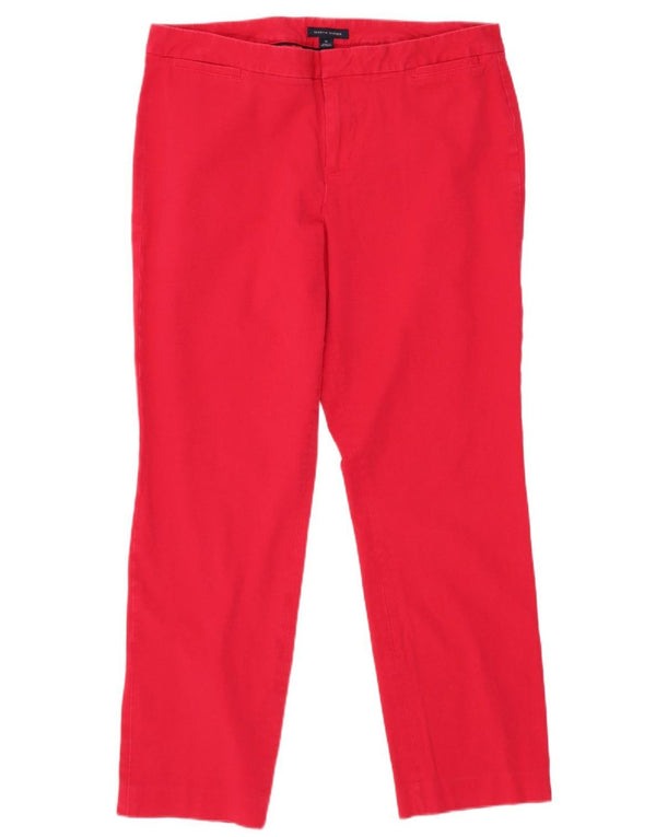 Tommy Hilfiger Γυναικείο παντελόνι Chino Crop US 10 Large W30 L26 Red Cotton