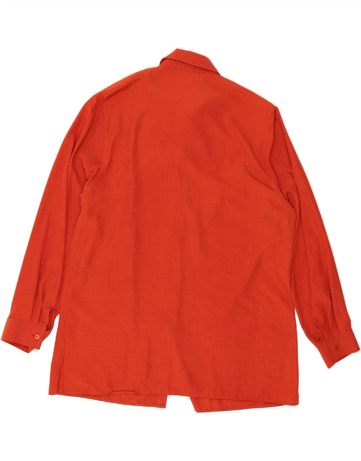VINTAGE Womens Shirt Blouse IT 42 Medium Red Polyester Vintage Vintage and Second-Hand Vintage from Messina Hembry 