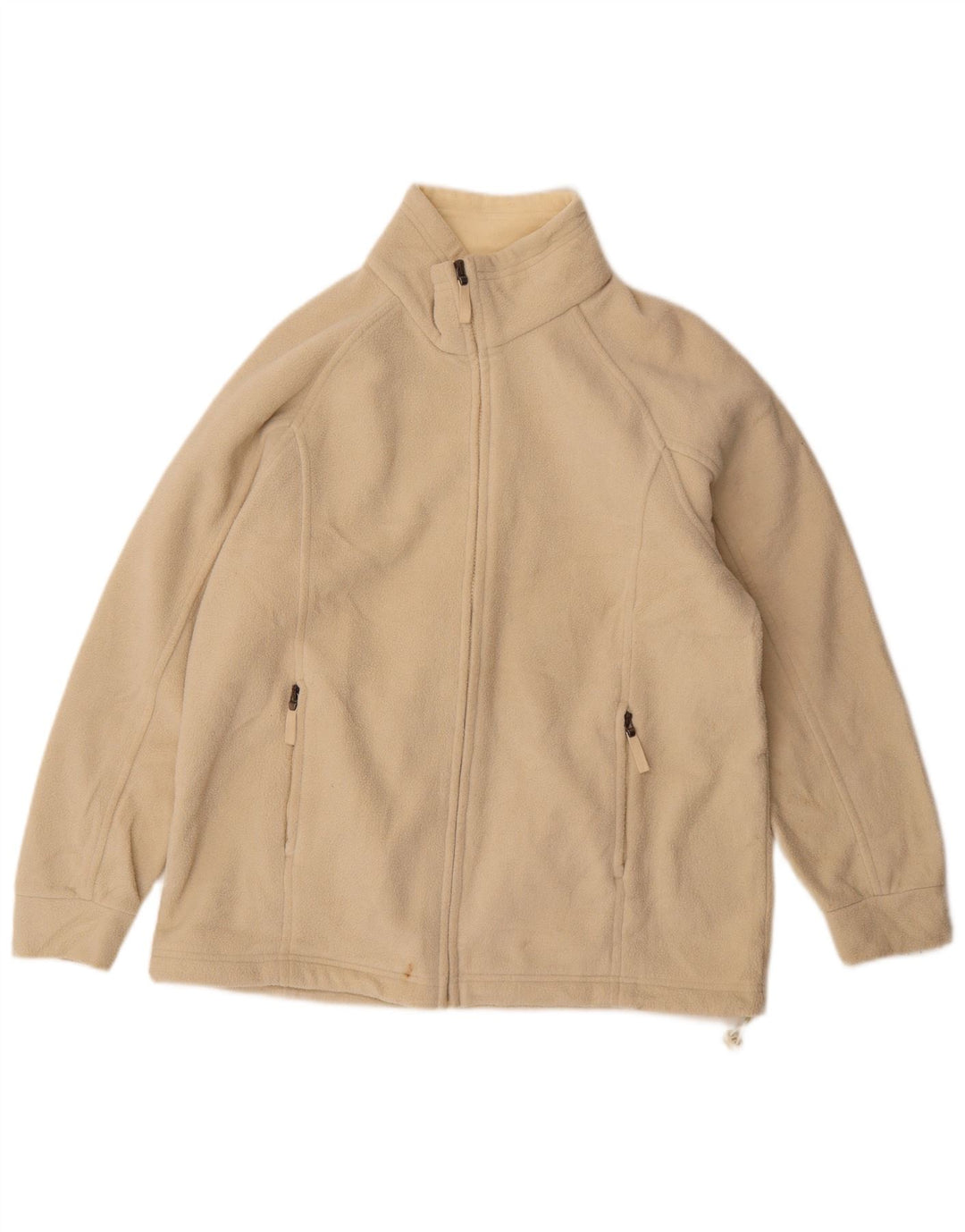 Marks & Spencer Γυναικείο Fleece Jacket UK 14 Large Beige Polyester