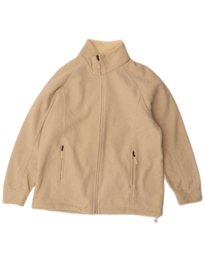 Marks & Spencer Γυναικείο Fleece Jacket UK 14 Large Beige Polyester