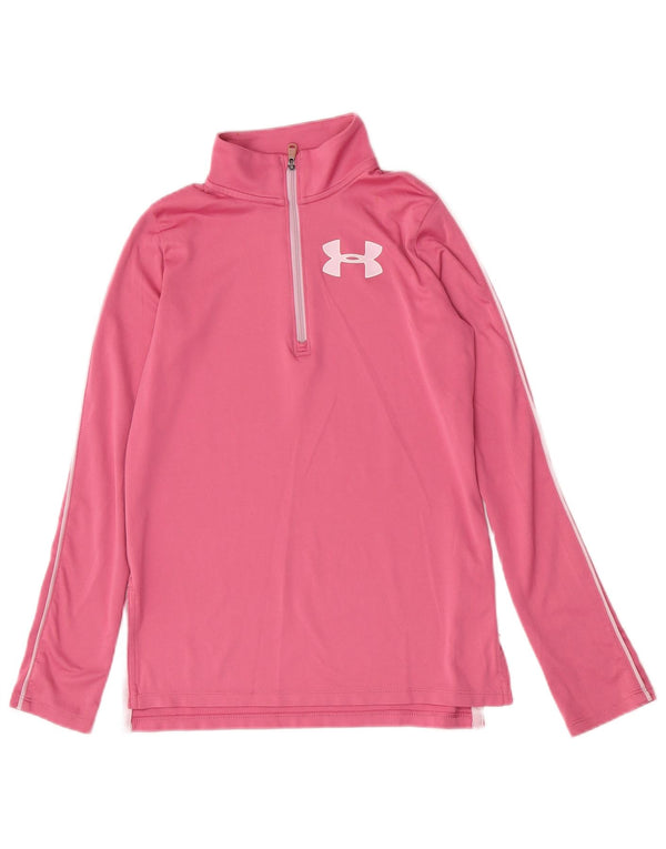 Under Armour Κορίτσια με φερμουάρ Μακρύ μανίκι 9-10 ετών Medium Pink Sports