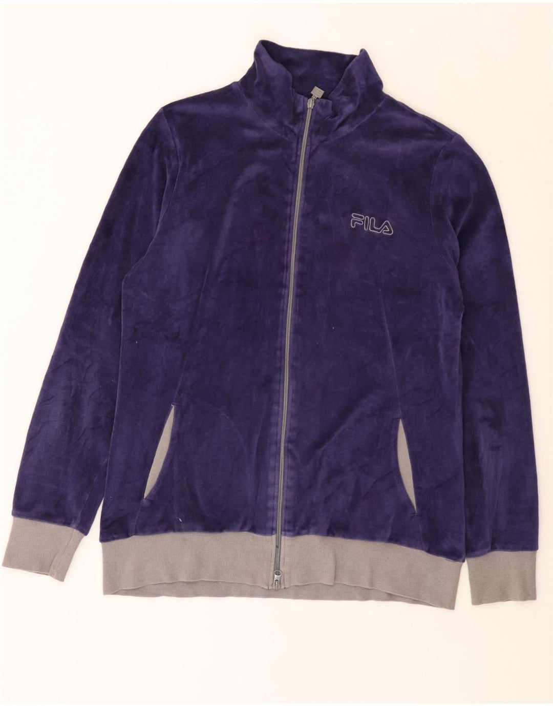 Γυναικεία βελούδινη φόρμα FILA Top Jacket UK 16 Large Purple