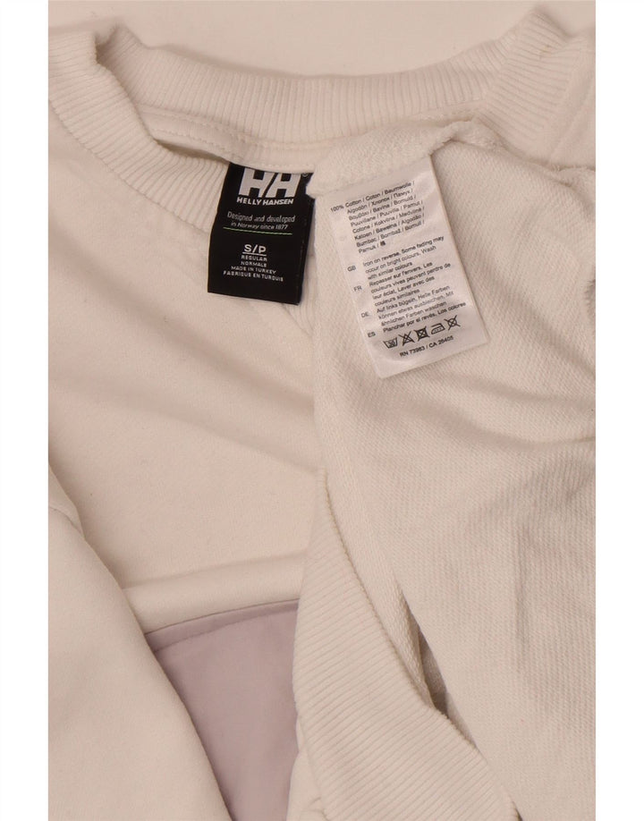 Γραφικό ανδρικό φούτερ Helly Hansen Jumper Small White Colourblock Βαμβακερό