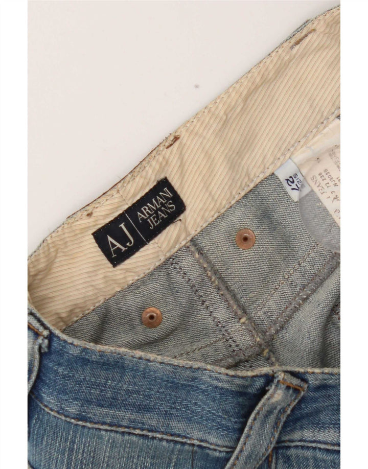 Armani Γυναικείο ίσιο τζιν W27 L31 Μπλε βαμβακερό