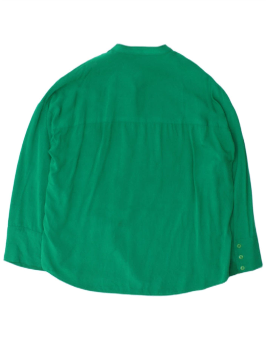 Zara Γυναικείο πουκάμισο Oversized Μπλούζα UK 10 Small Green Viscose