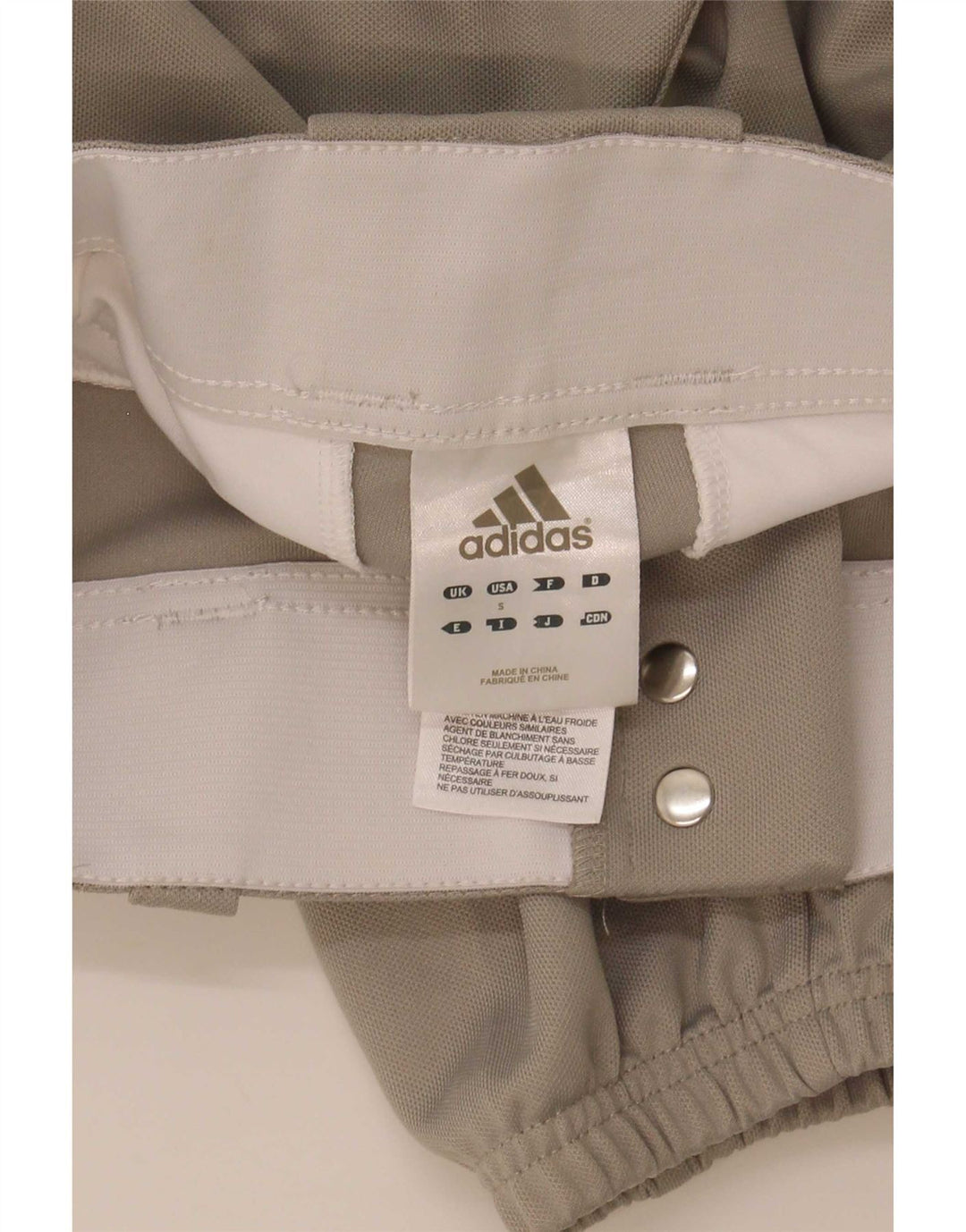 Adidas Boys Tracksuit Trousers Joggers 8-9 ετών Small Grey Polyester