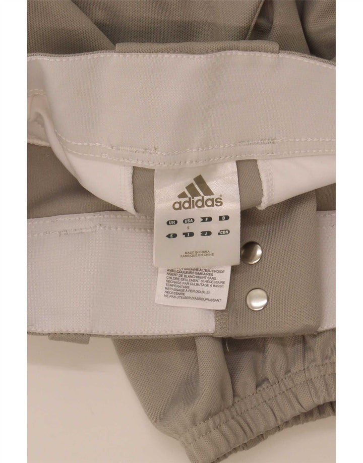 Adidas Boys Tracksuit Trousers Joggers 8-9 ετών Small Grey Polyester