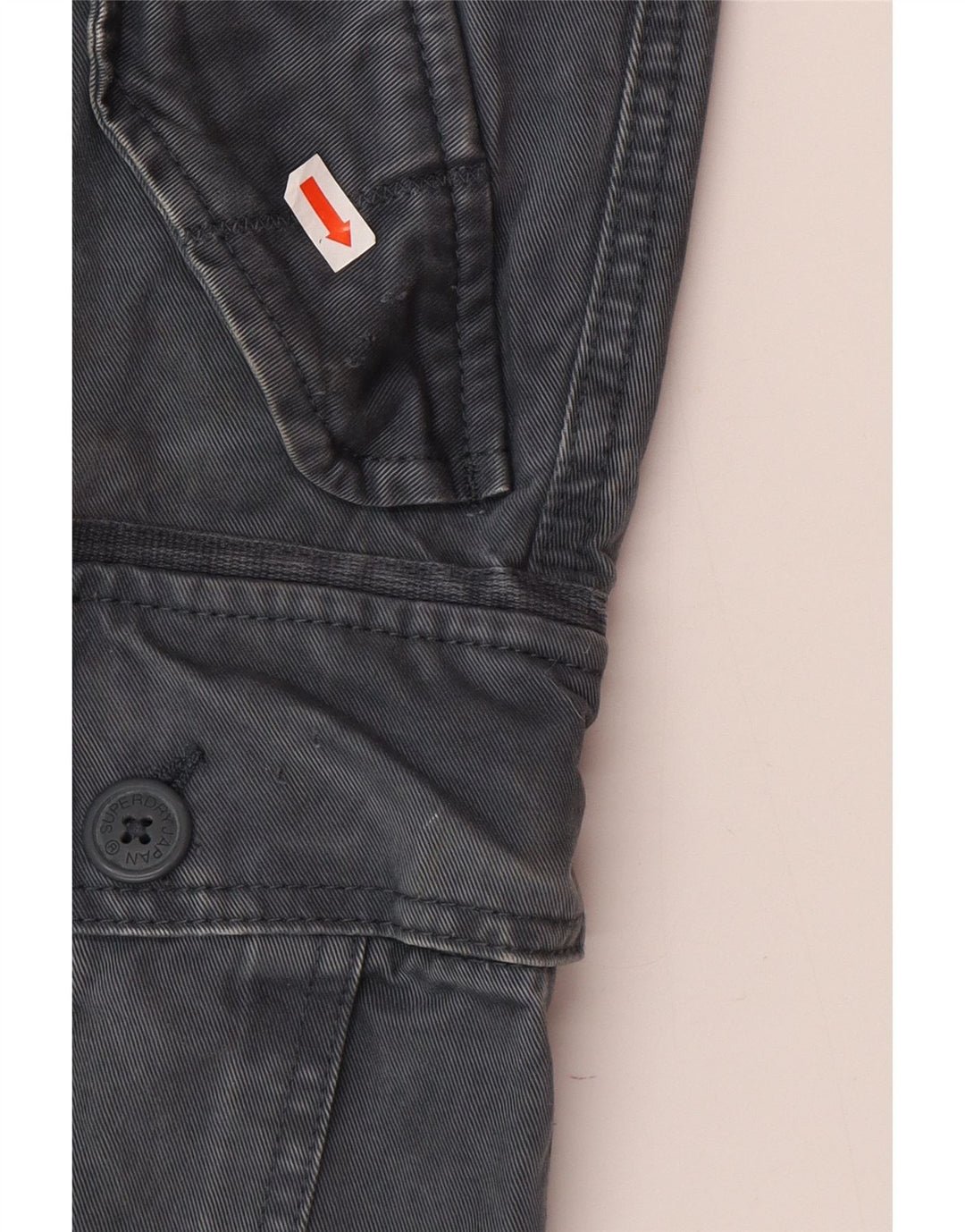 Ανδρικό σορτς Cargo SUPERDRY Medium W32 Γκρι βαμβακερό