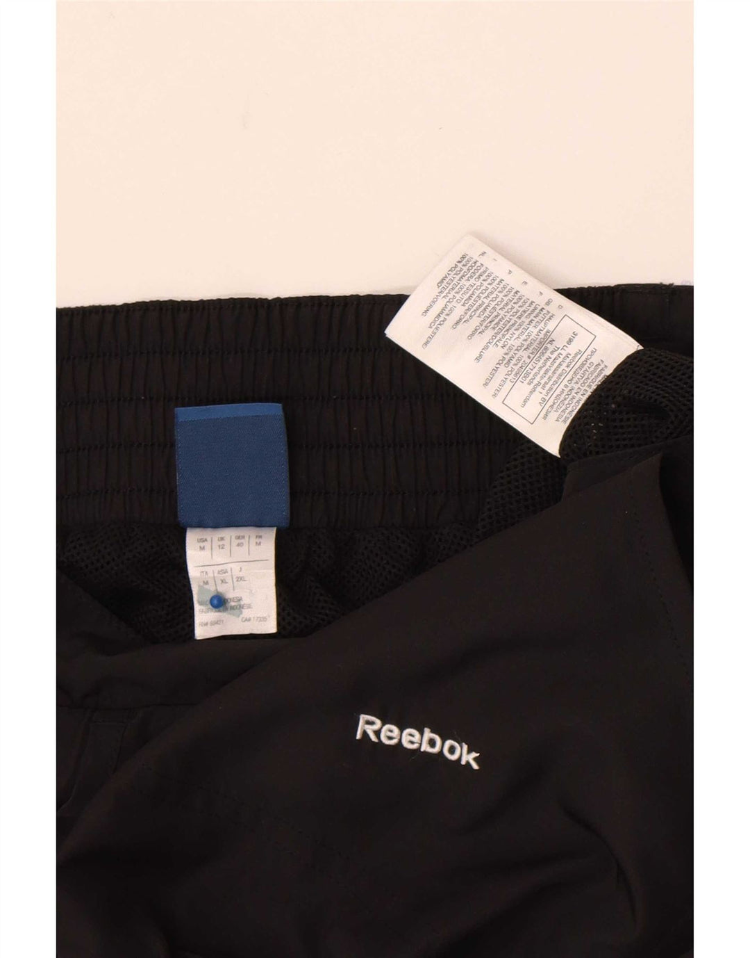 Γυναικεία αθλητική φόρμα Reebok Παντελόνι UK 12 Μεσαίου Μαύρου Πολυεστέρα