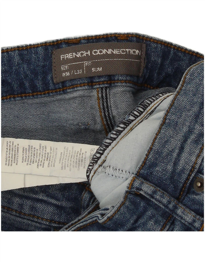 Γαλλικό Connection Ανδρικό Slim Jeans W36 L32 Μπλε Βαμβακερό