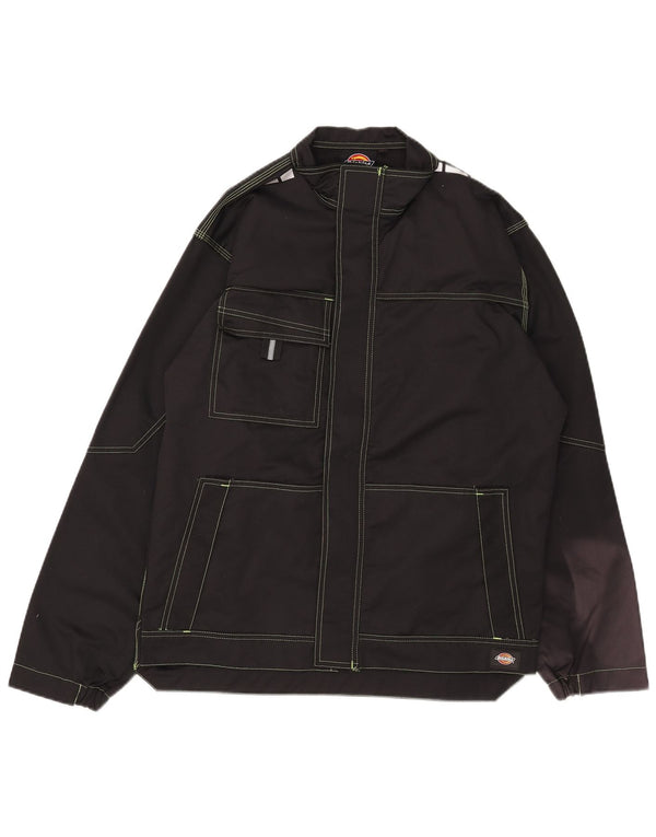 Dickies Mens Utility Jacket UK 42 XL Μαύρο βαμβακερό